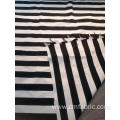 Knitted Yarn dyed stripe Spandex Ponti roma fabric